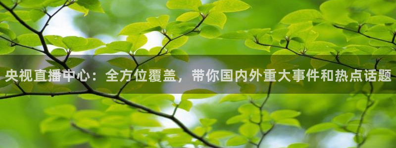 足球直播火凤直播：央视直播中心：全方位覆盖，带你国内外重大事件和热点话题