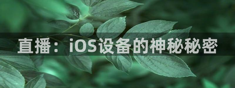 火凤足球比赛直播：直播：iOS设备的神秘秘密